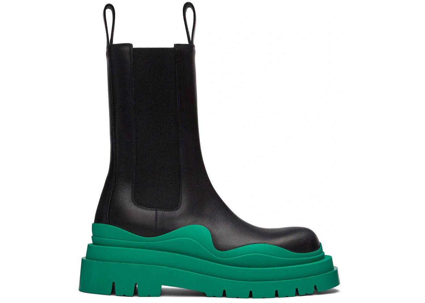 Tenisky a topánky Bottega Veneta Leather Tire Chunky-Sole Chelsea Boot Čierna | 630284VBS501489, 0
