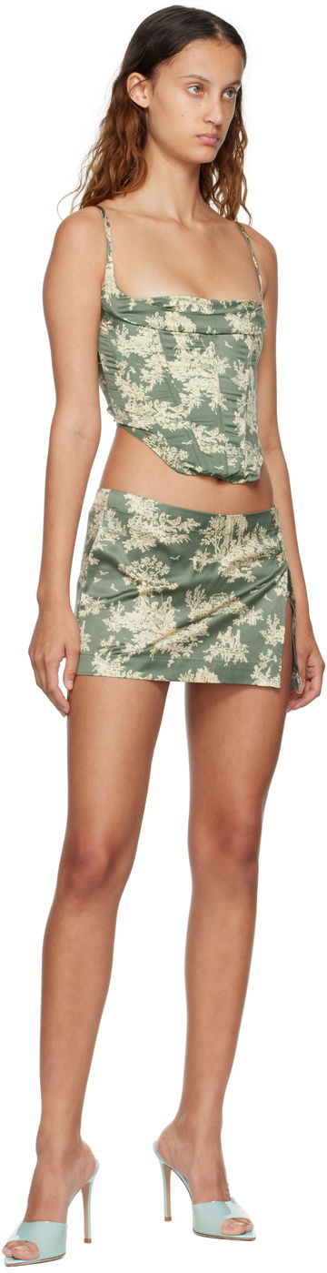 Sukňa Miaou Miaou Micro Mini Toile Skirt Zelené | 4012SS2MST, 3