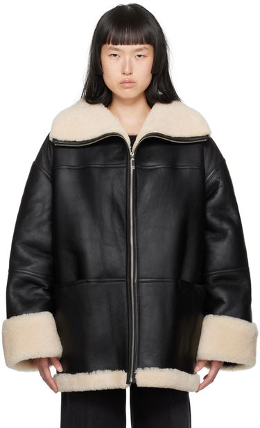 Bunda TOTEME TOTEME Signature Shearling Jacket Čierna | 214-122-606, 0