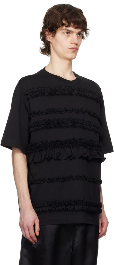 Tričko Simone Rocha Simone Rocha Ruffle Frill T-Shirt Čierna | 5325 0553, 1