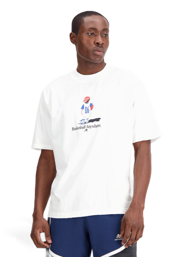 Tričko New Balance Tee Biela | MT33588SST