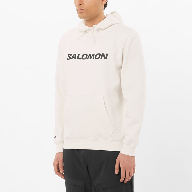 Mikina Salomon Salomon Logo Hoodie Biela | LC2676200, 0