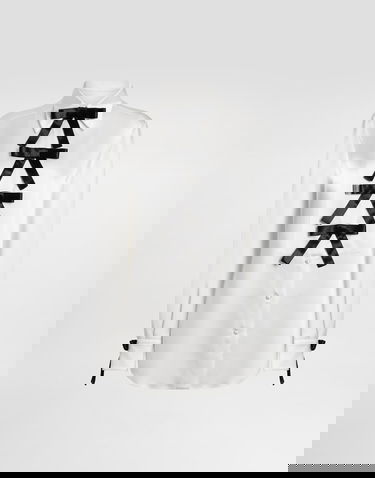 Košeľa Dolce & Gabbana Ribbon Bow Embellished Silk Shirt Biela | F5S82TFU1AUW0800, 0