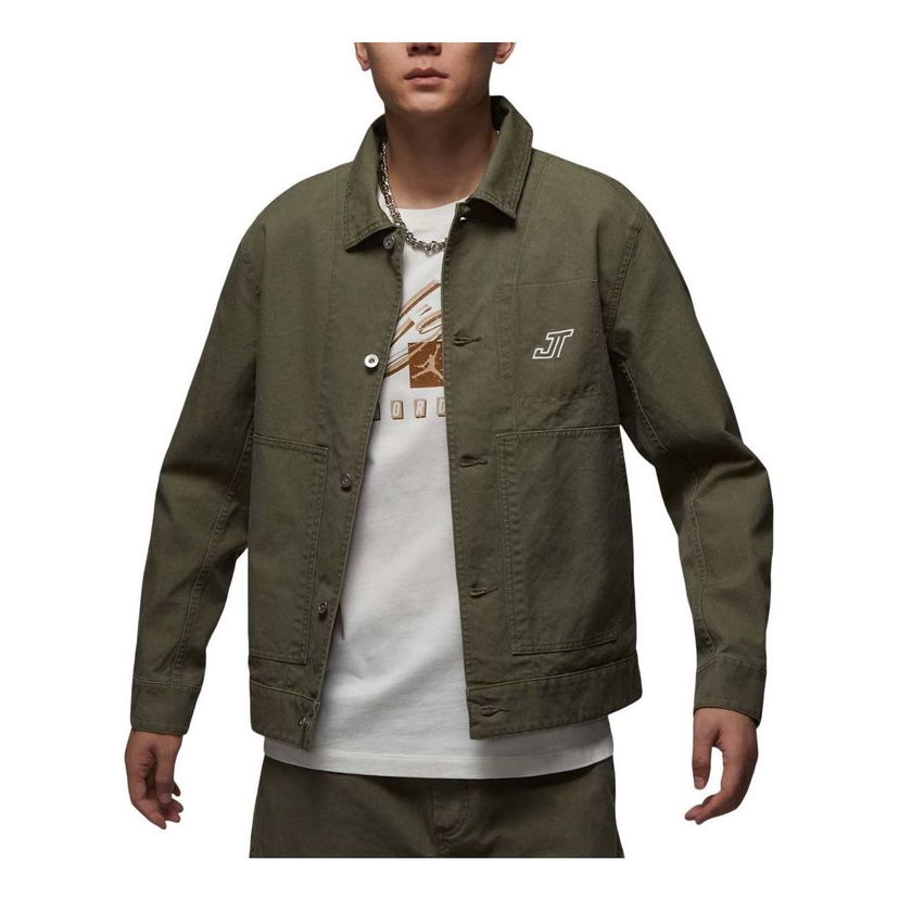 Bunda Jordan Tatum Chicago Jacket Zelené | HM3881-222