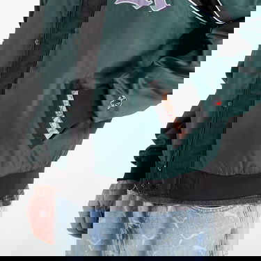 Bomber bunda RIPNDIP Athletics Race Jacket Zelené | RNDHOL25104, 2