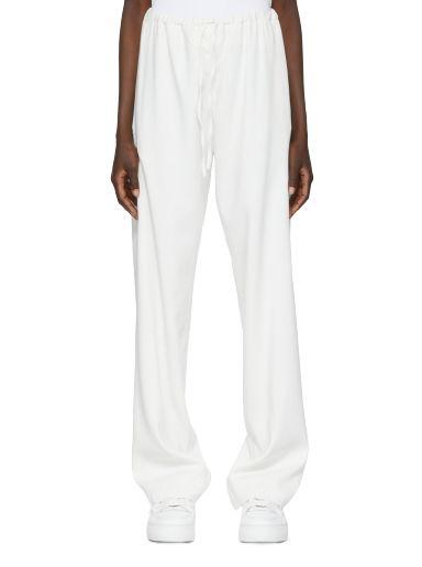 Nohavice AMI SSENSE x Palazzo Trousers Biela | SPEUTR200.478