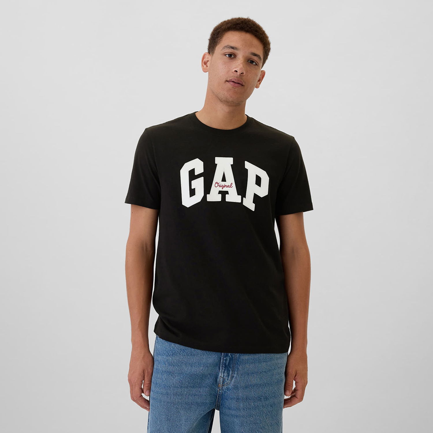 Tričko GAP T-shirt Logo Tee True Black XXL Čierna | 542246-03, 0