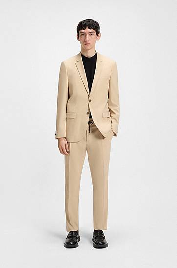 Tričko BOSS Slim Fit Stretch Cotton Stand Collar T-Shirt Čierna | 50542968, 1