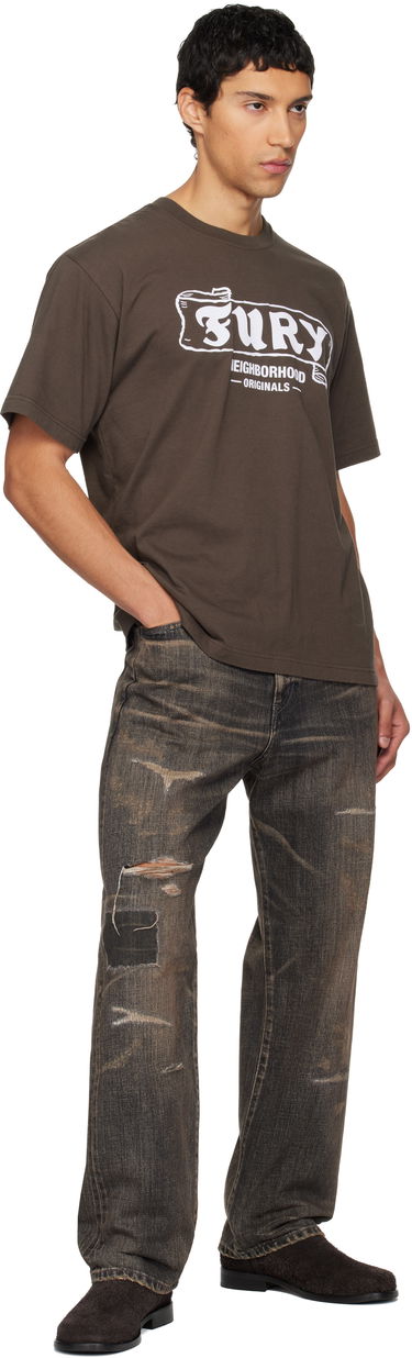 Tričko Neighborhood Fury Graphic T-Shirt Hnedá | 252PCNH-ST06, 3