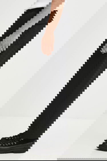 Nohavice Neighborhood Wool Blend Tapered Silhouette Pants Čierna | 252ZANH.PTM03, 1