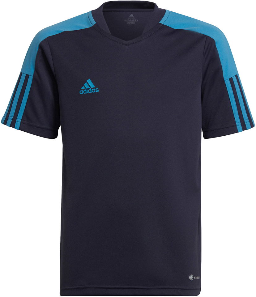Dres adidas Originals TIRO Training V-neck Short Sleeve Jersey Navy | he7177