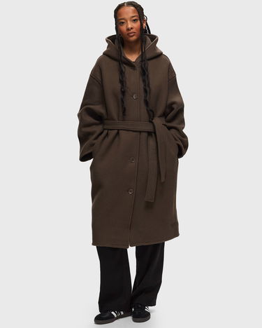 Kabáty Samsoe Samsoe Hooded Belted Coat Hnedá | F23300183, 2