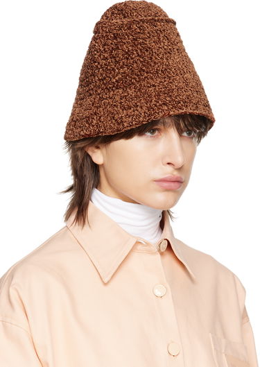 Klobúk BY FAR Teddy Bucket Hat Hnedá | 23CRROBBHCHECHEN, 1