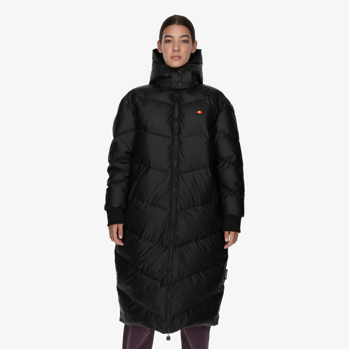 Kabáty Ellesse Long Padded Down Jacket Čierna | ELA243F554-01, 0