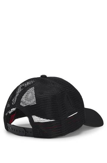 Šiltovka BOSS HUGO Twill Trucker Cap with Logo Label Čierna | 50519398, 1