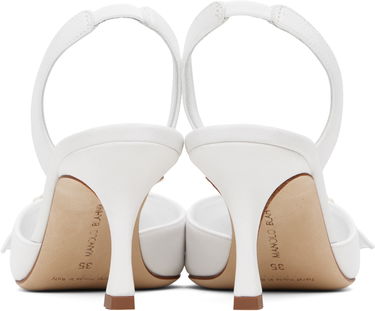 Tenisky a topánky Manolo Blahnik Manolo Blahnik Gibsli Slingback Pumps Biela | 125-2953, 1