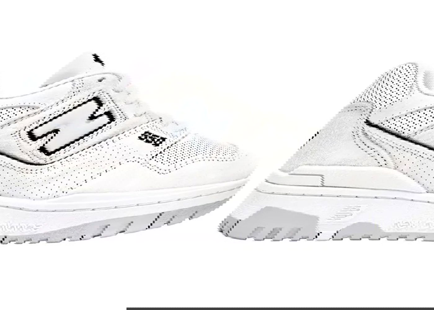 Tenisky a topánky New Balance 550 White Perforated Leather Biela | BB550PRB, 0