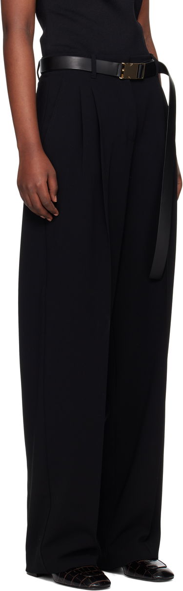 Nohavice Max Mara Max Mara Neottia Pleated Wide-Leg Trousers Navy | 2516131011600, 4