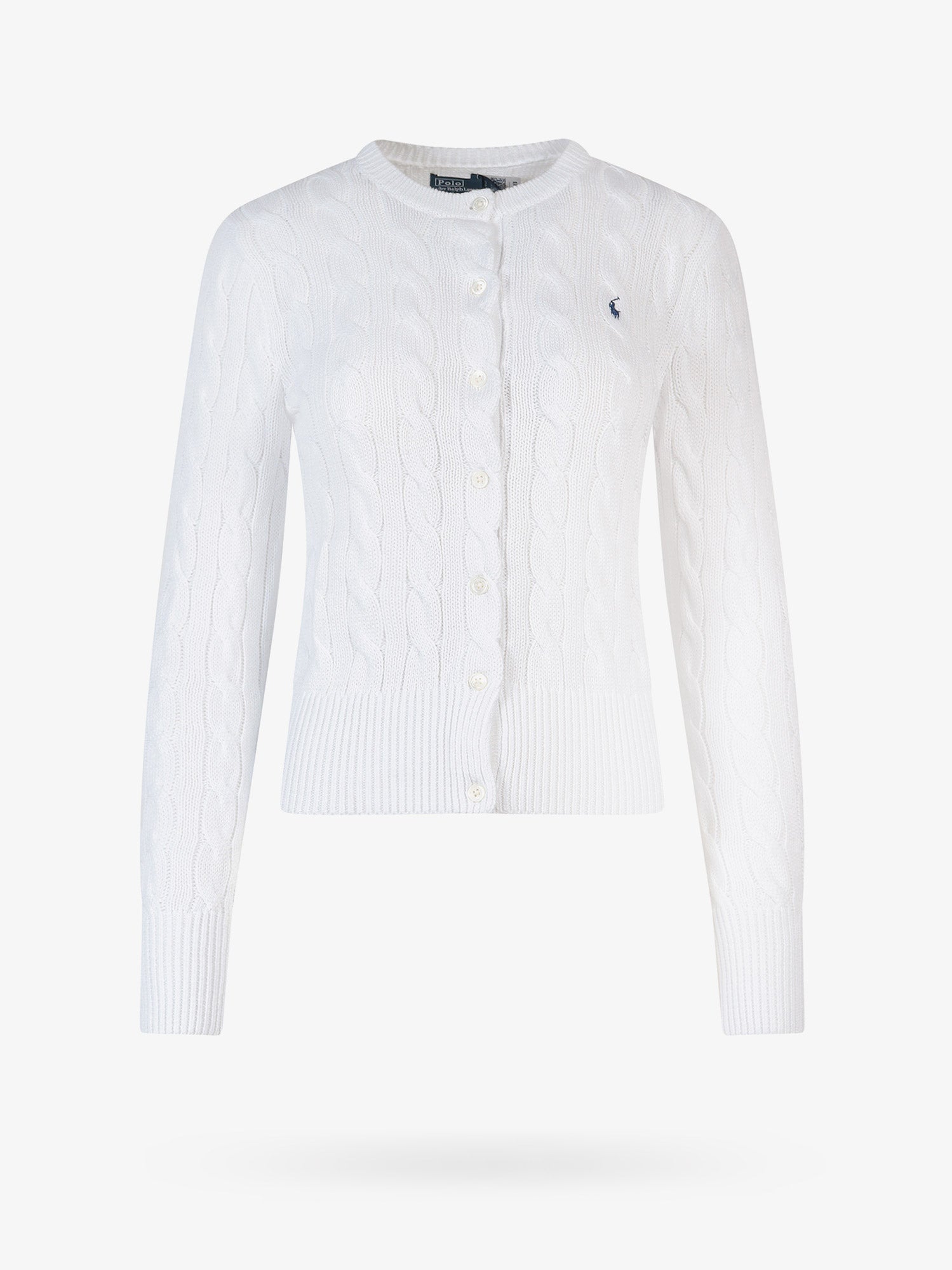 Sveter Polo by Ralph Lauren White Cable Knit Cardigan Biela | 211891643001, 0