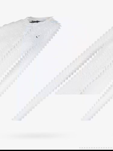 Sveter Polo by Ralph Lauren White Cable Knit Cardigan Biela | 211891643001, 0