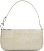 Croc Embossed Leather Shoulder Bag