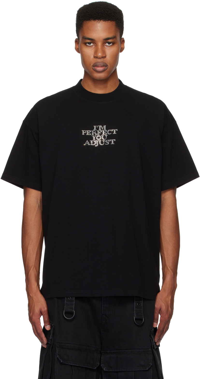 Tシャツ・カットソー Vetements UE64TR390B MOTORHEAD PATCHED T-shirt VETEMENTS Black Cotton T-Shirt with Motorhead Patch, Size XS