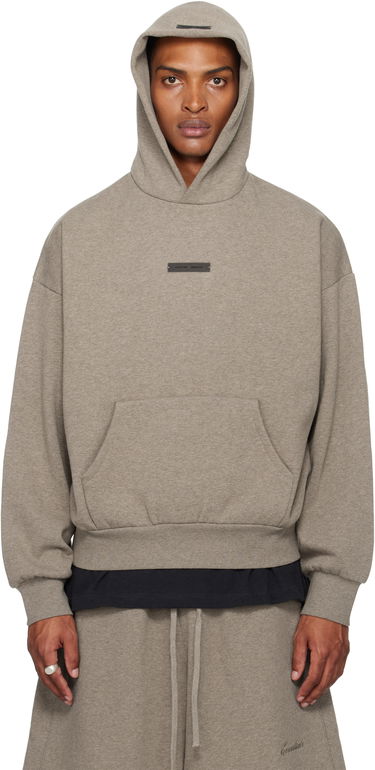 Mikina Fear of God Fear of God ESSENTIALS Fleece Hoodie, Classic Fit Šedá | 192SP252053F, 0