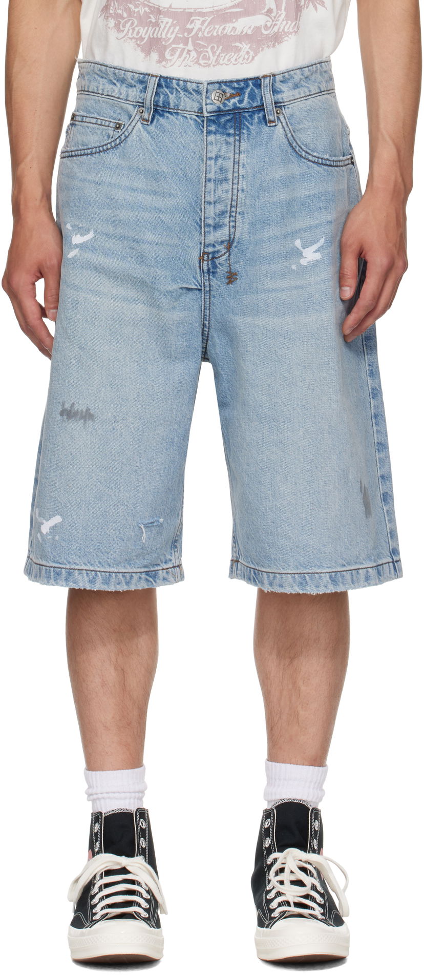 Šortky Ksubi Ksubi Maxx Painter Shorts Modrá | MPF25WA002