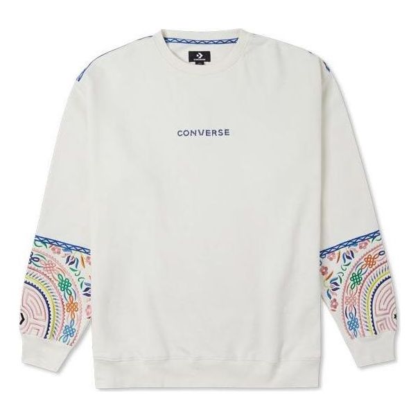 Mikina Converse Tapestry Crewneck Sweatshirt Biela | 10025058-A01