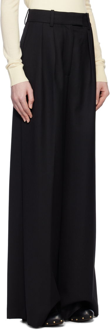Nohavice Anine Bing Anine Bing Lou Wide Leg Trousers Čierna | A-03-10389-BLK26, 1