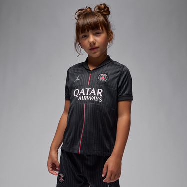 Súprava Jordan Paris Saint-Germain 2025/26 Stadium Fourth Younger Kids' Jordan Football Replica 3-Piece Kit Červená | HQ4206-045, 2