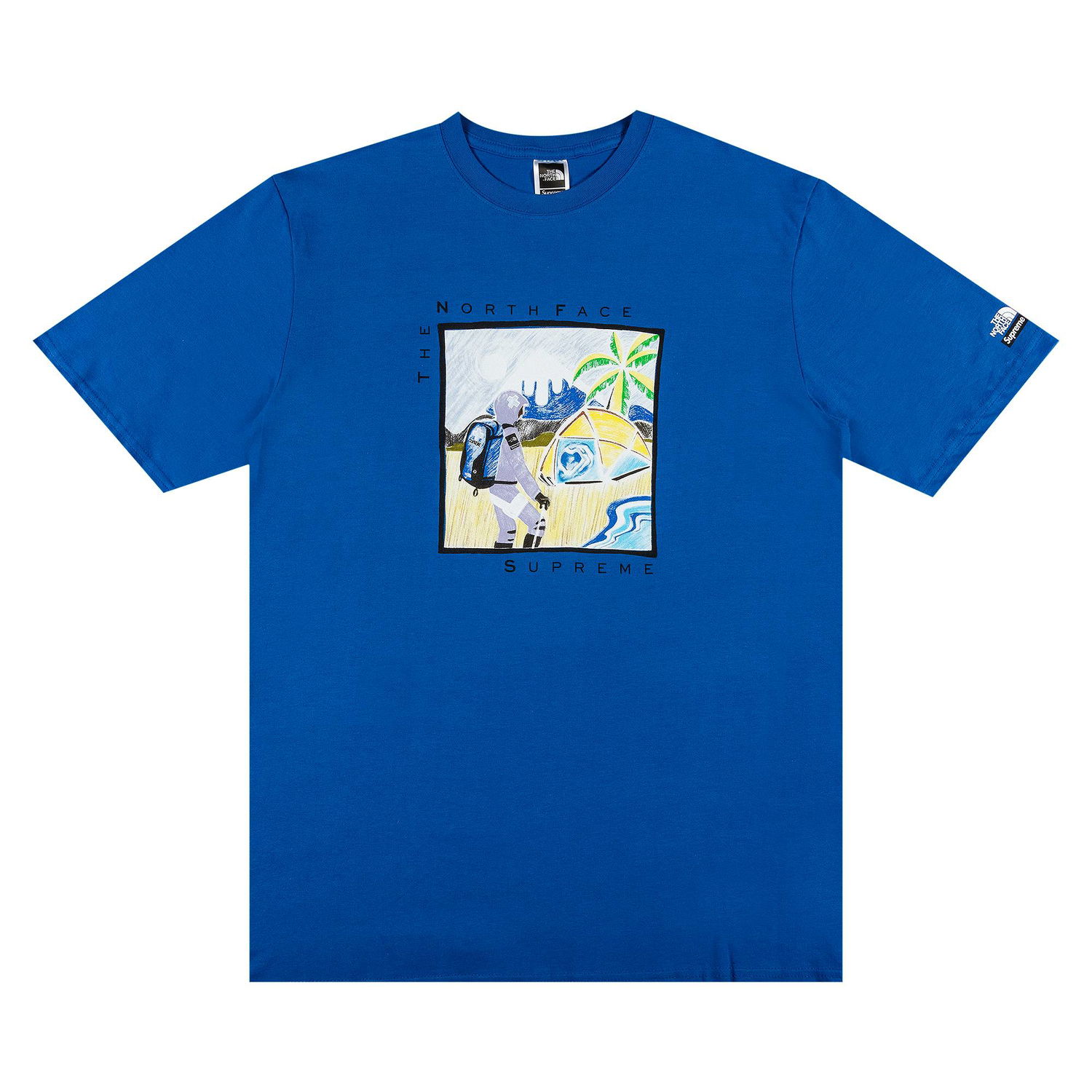 Tričko Supreme The North Face x Sketch Short-Sleeve Top Modrá | SS22KN7 BLUE, 1