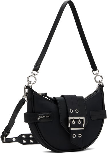 Kabelka GANNI Bucky Bag Small Crossbody Nylon Čierna | A6134-099, 2