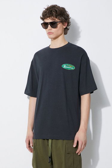 Tričko Manastash Manastash Hemp Original Logo T-Shirt Čierna | 7924134002, 3