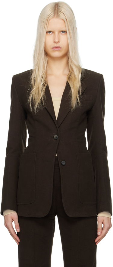 Bunda TOTEME Cinched Single-Breasted Blazer Hnedá | 241-WRZ1048-FB0171, 0