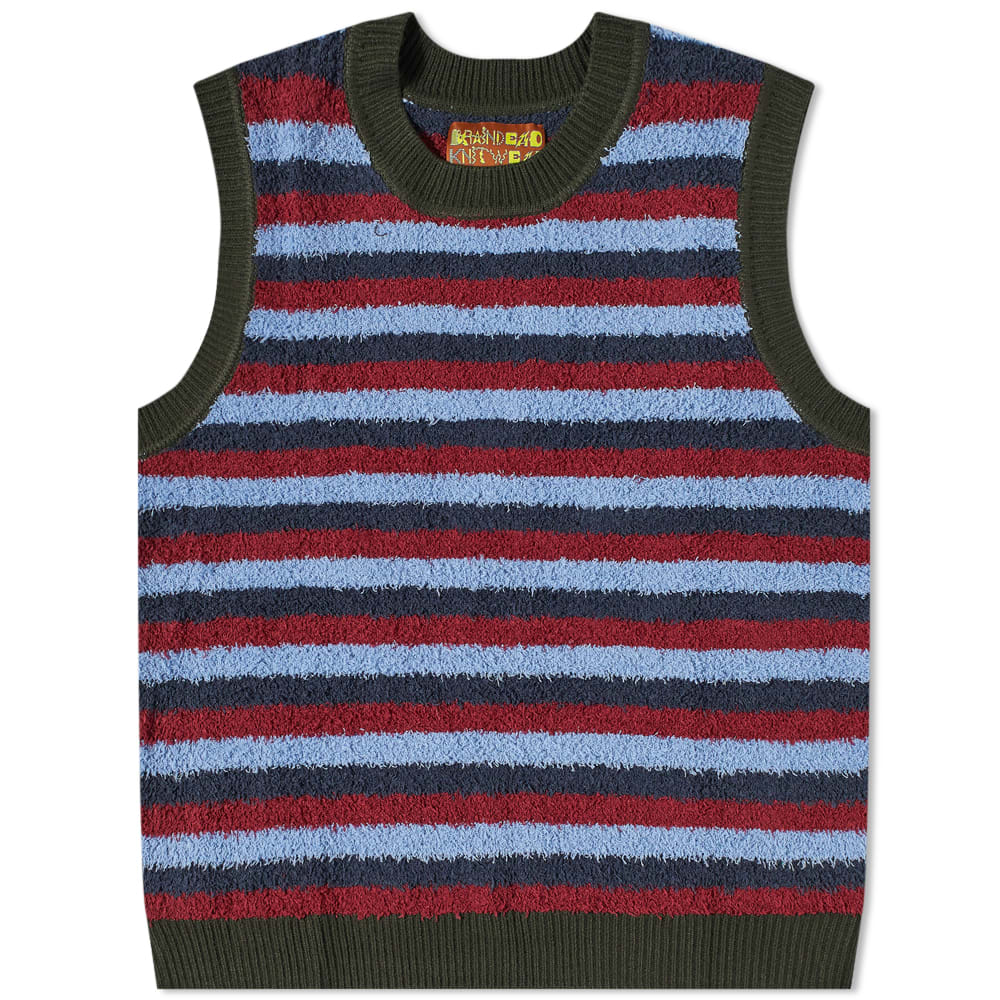 Teddy Fur Striped Vest