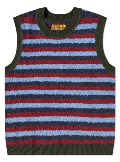 Sveter Brain Dead Teddy Fur Striped Vest Rôznofarebný | BDF22O12002641BL17