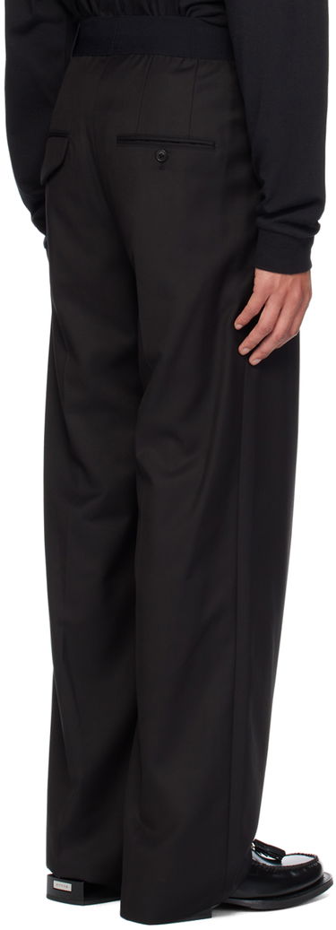 Nohavice We11done Logo Straight Leg Trousers Čierna | WD-PT4-20-729-U-BK, 2