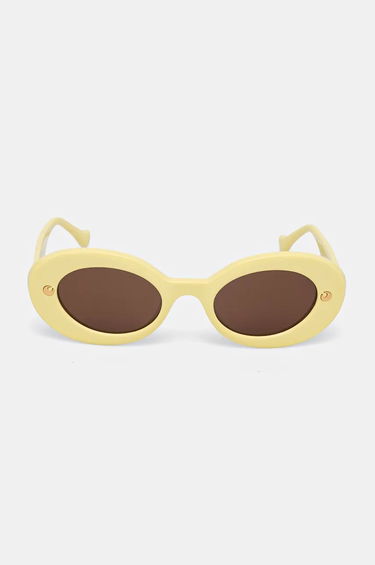 Slnečné okuliare Nanushka Oval Sunglasses Žltá | NU24PFSG01011, 1