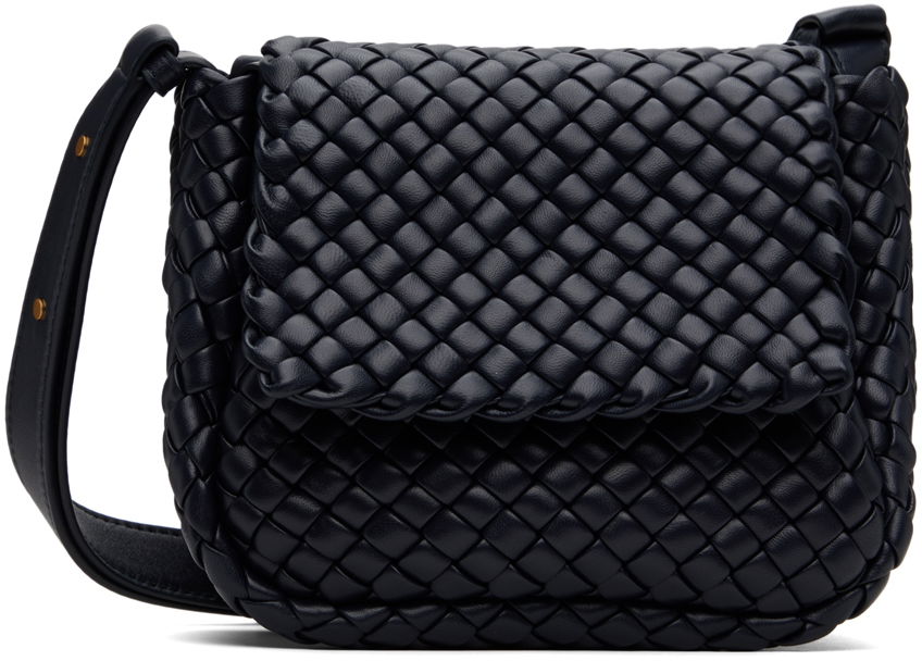 Taška cez rameno Bottega Veneta Mini Cobble Shoulder Bag Navy | 762711 V01D1, 0