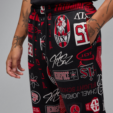 Tepláky Jordan Jordan Essentials Fleece Printed Pants Čierna | HM7257-010, 2