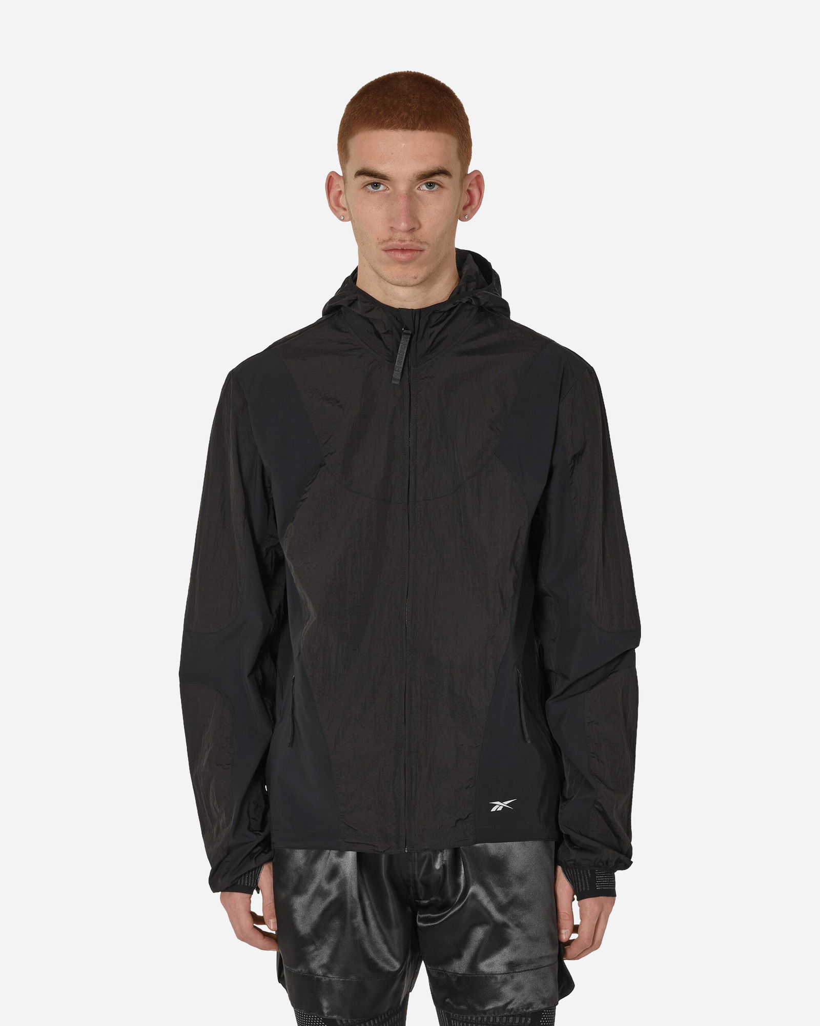 Paneled Running Jacket Black