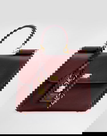 Kabelka Dolce & Gabbana Dolce & Gabbana My Sicily Leather Top Handle Bag Vínová | BB7781B732180346, 0