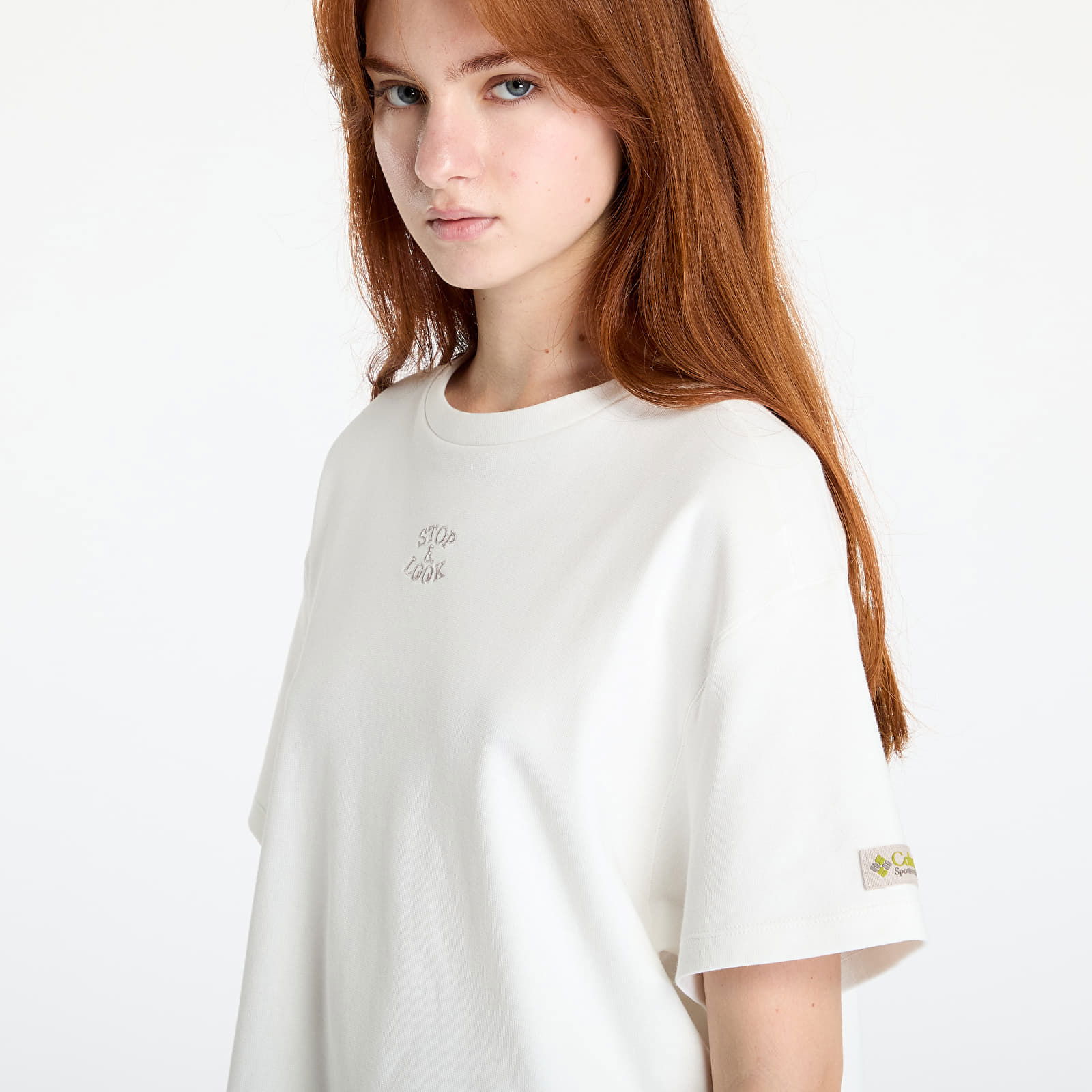 Wallowa™ Cropped Graphic Tee Sea Salt