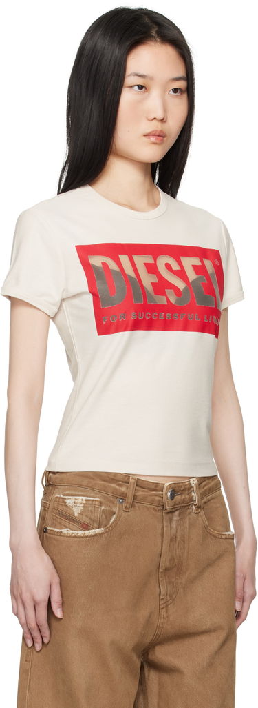 Tričko Diesel T-shirt Slim Fit Graphic Print Biela | A17082 0SHAY, 1