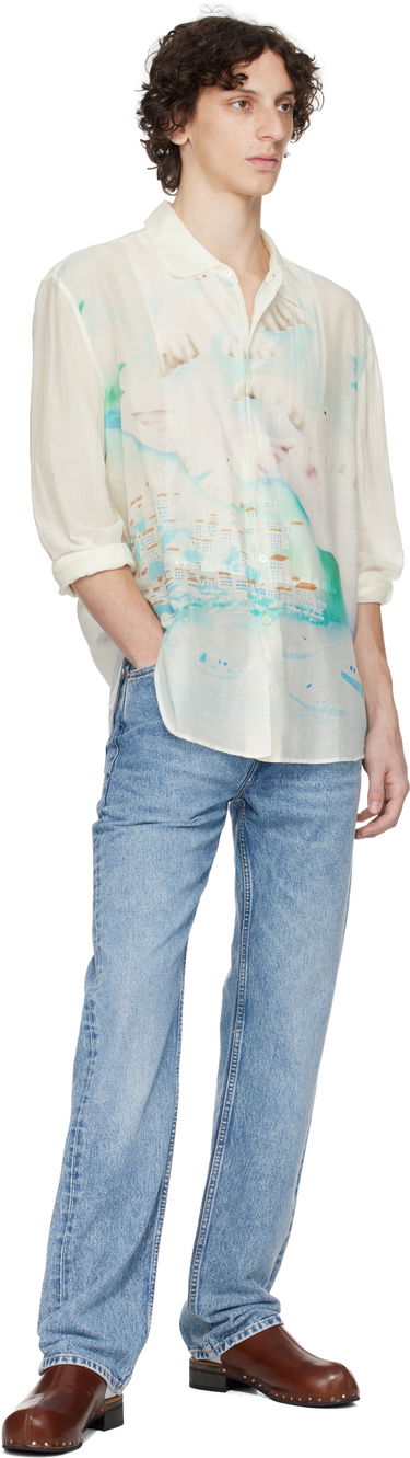Košeľa OUR LEGACY Our Legacy Adorn Print Shirt Biela | M2252AS, 4