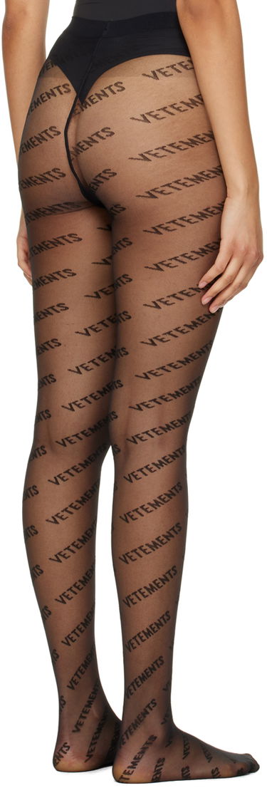 Ponožky VETEMENTS Monogram Logo Tights Čierna | WA53TI100B, 2