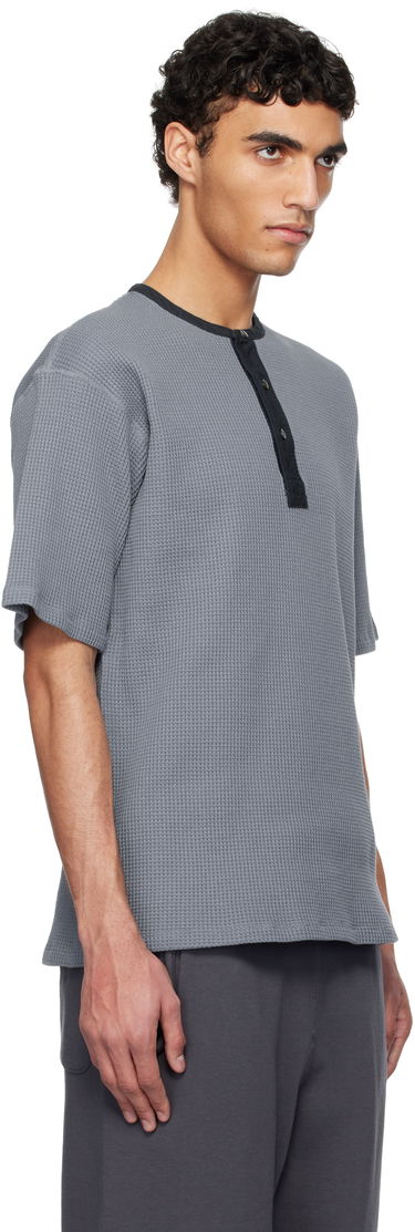 Tričko NANAMICA Nanamica Henry Neck Thermal Sweat Henley Šedá | S25SH104U, 1