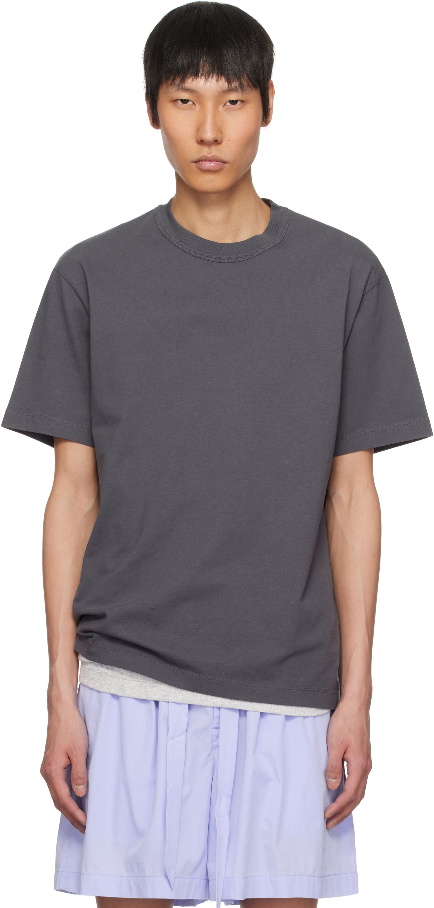 Tričko TEKLA Tekla Sleeping T-Shirt Šedá | TSH-WBL, 0