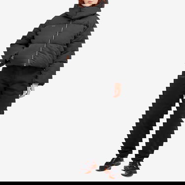 Prešívaná bunda PANGAIA Pangaia FLWRDWN Recycled Nylon Cropped Puffer Jacket Čierna | 100011689868, 4